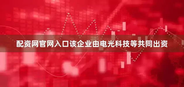 配资网官网入口该企业由电光科技等共同出资